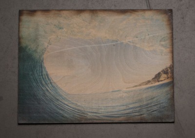 Wave Wood Print